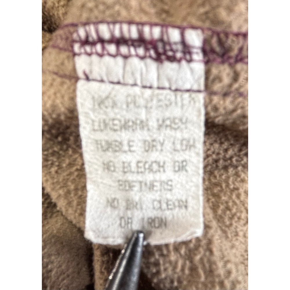 REI Polartec Fleece Pullover Mens Small Burgundy Southwestern Aztec USA Made - Picture 6 of 8
